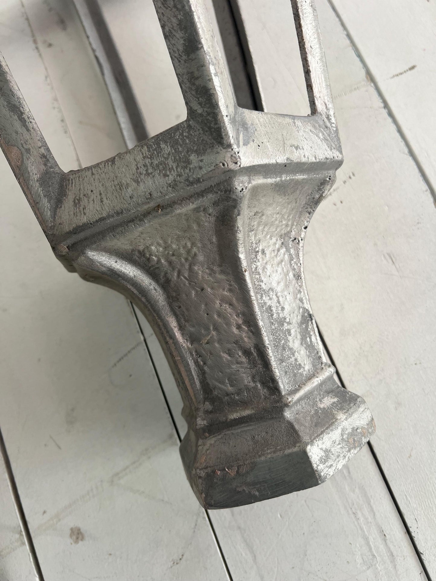 Old Salvage Light Post Lamp Header | Architectural Salvage, Street Salvage, Unique Old Home Decor, 19" Salvage, Industrial Home Decor
