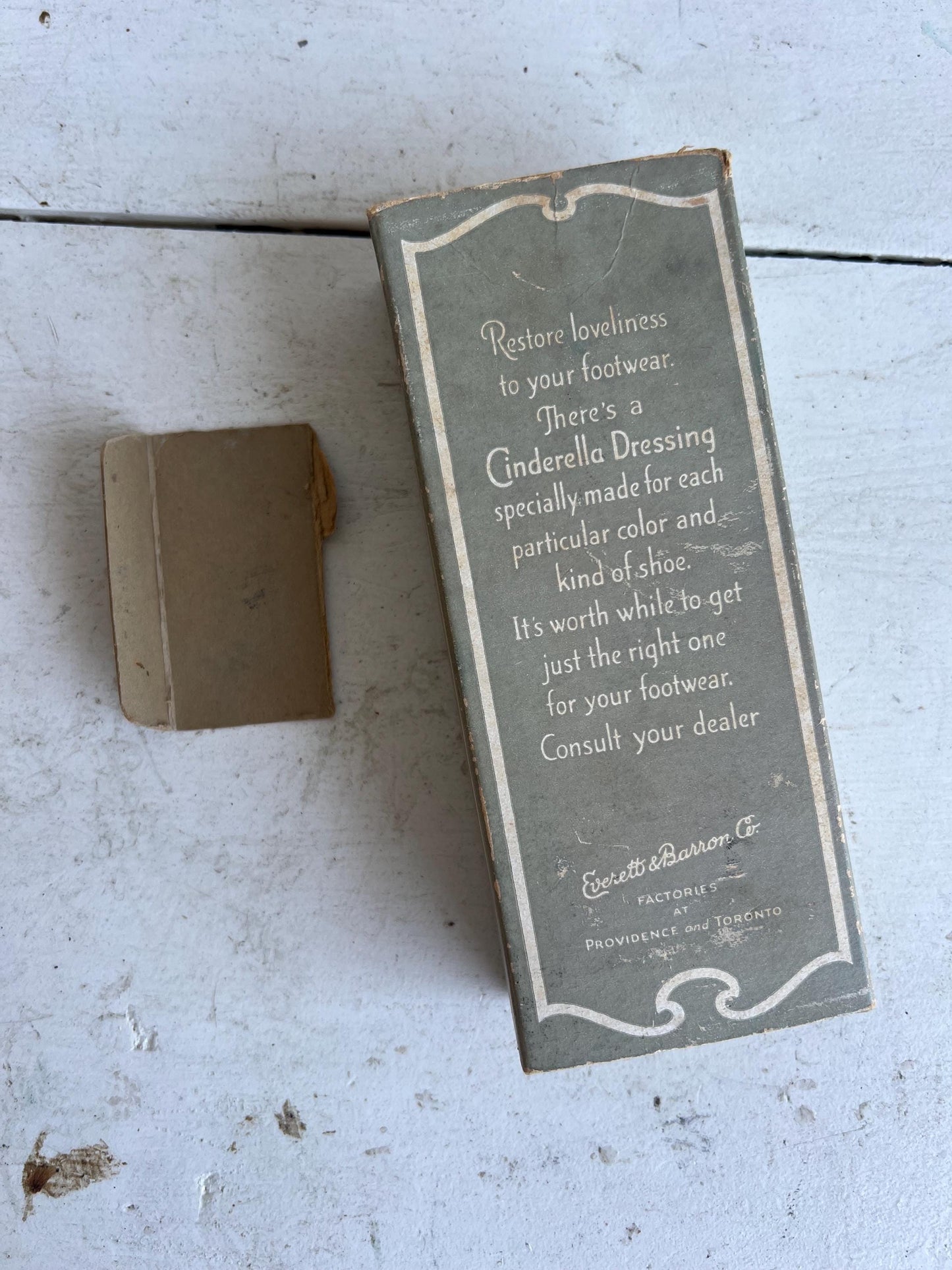 Vintage Cinderella Suede Dressing Bottle with Packaging
