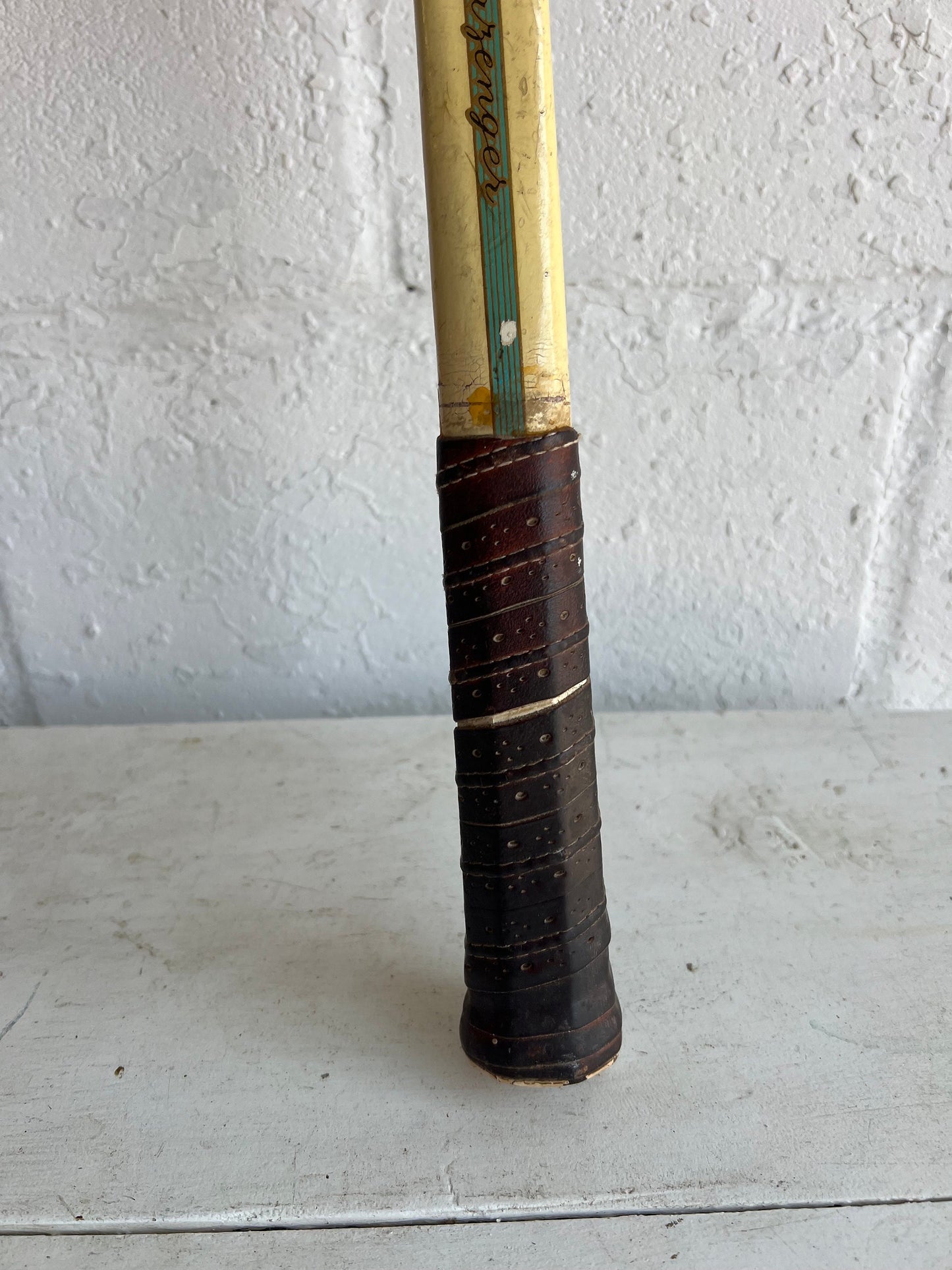Vintage Tennis Racket - Single | Vintage Slazenger Tournament Tennis Racket with Frame, Man Cave Details, Boys Room Vintage