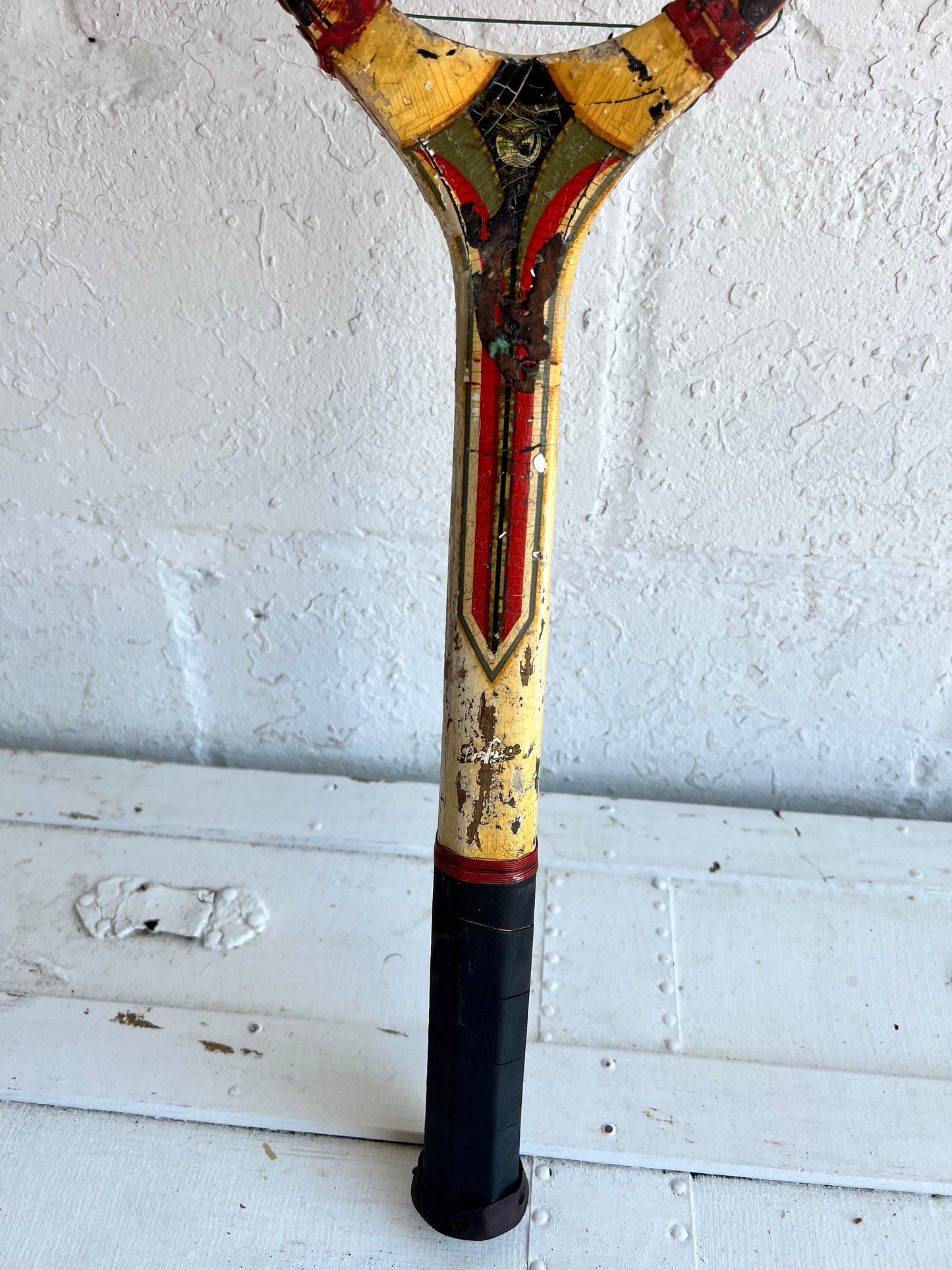 Vintage Tennis Racket - Single | J. Bancroft Champ Racket |  Wooden Racket, Man Cave Details, Boys Room Vintage