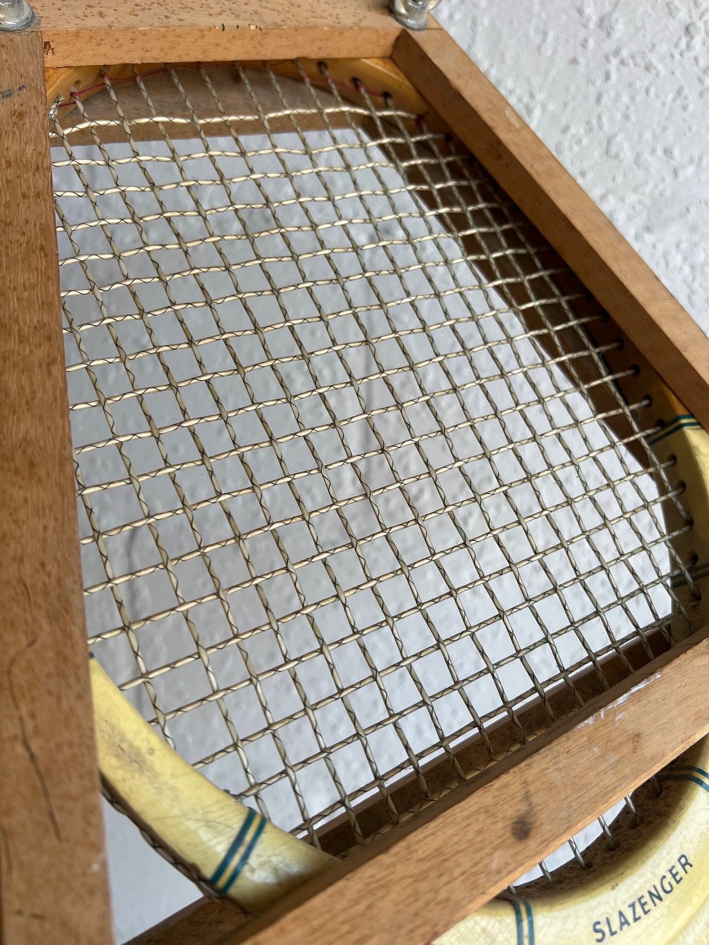 Vintage Tennis Racket - Single | Vintage Slazenger Tournament Tennis Racket with Frame, Man Cave Details, Boys Room Vintage