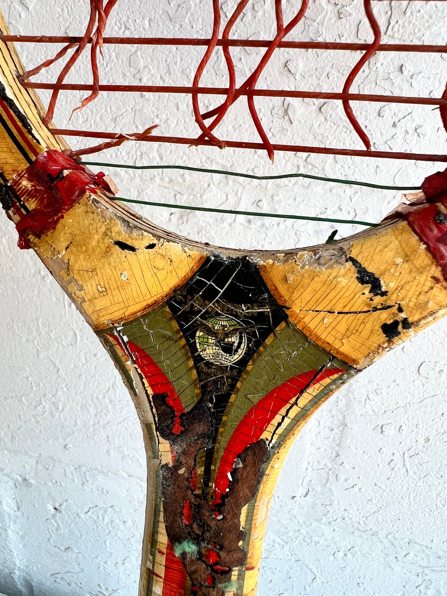 Vintage Tennis Racket - Single | J. Bancroft Champ Racket |  Wooden Racket, Man Cave Details, Boys Room Vintage