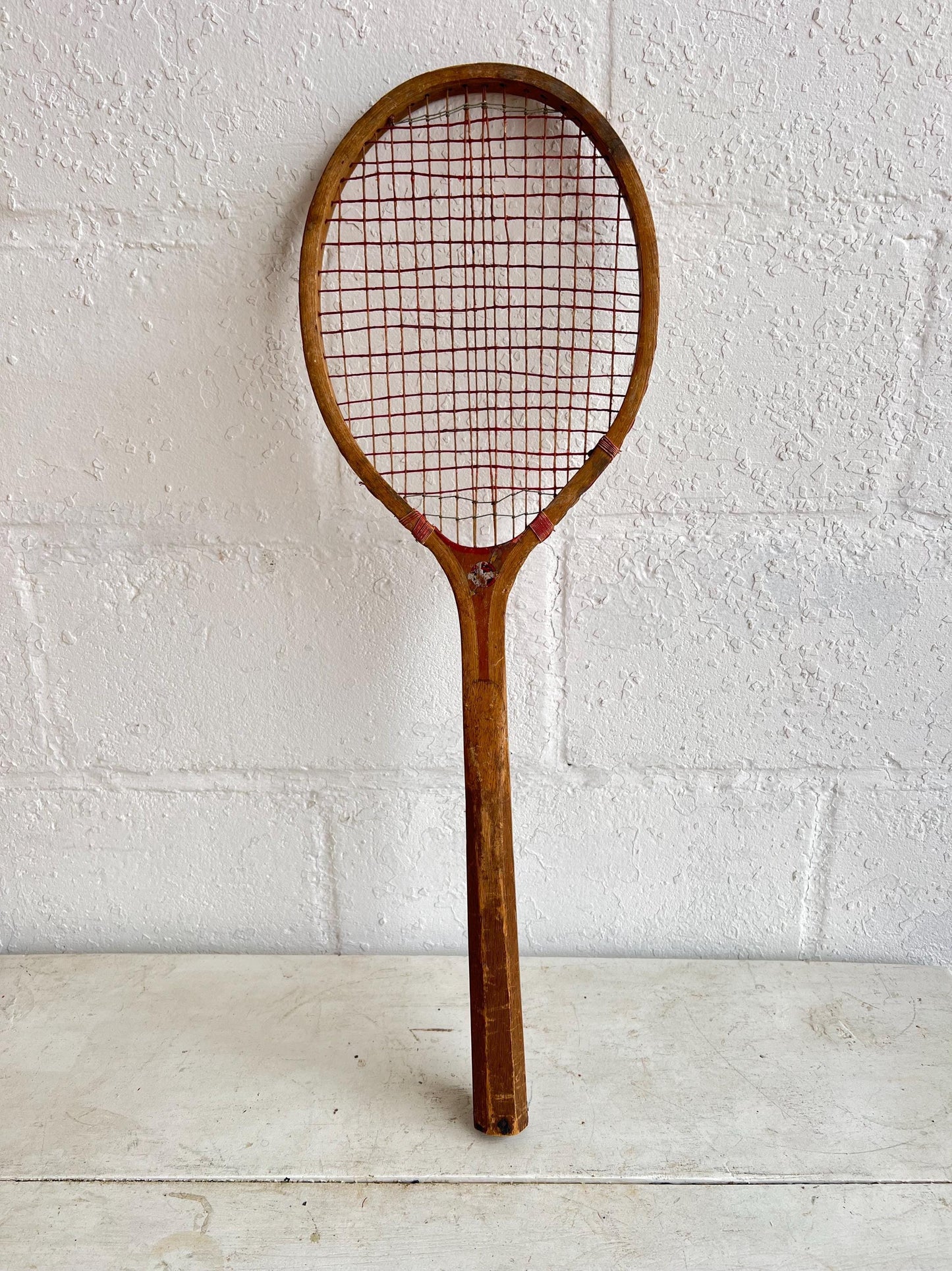 Vintage Tennis Racket - Single | Old Wooden Tennis Racket,  Man Cave Details, Boys Room Vintage