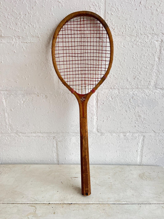 Vintage Tennis Racket - Single | Old Wooden Tennis Racket,  Man Cave Details, Boys Room Vintage