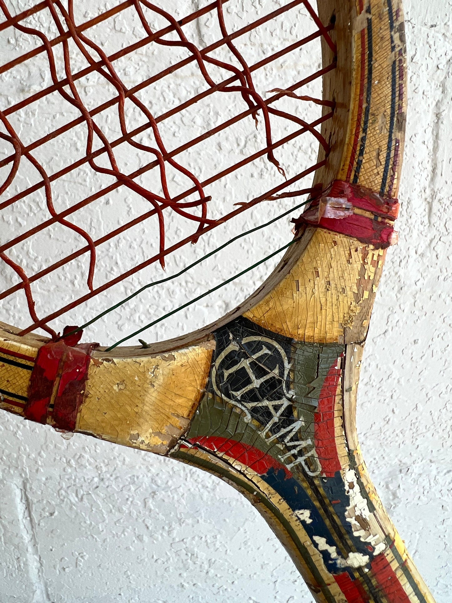 Vintage Tennis Racket - Single | J. Bancroft Champ Racket |  Wooden Racket, Man Cave Details, Boys Room Vintage