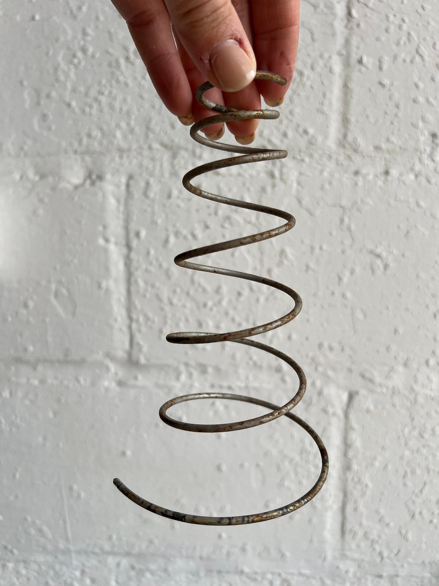 Vintage Industrial Bed Springs {Set of 3} | Vintage Metal Coil Springs | Industrial Project Piece 7" Tall