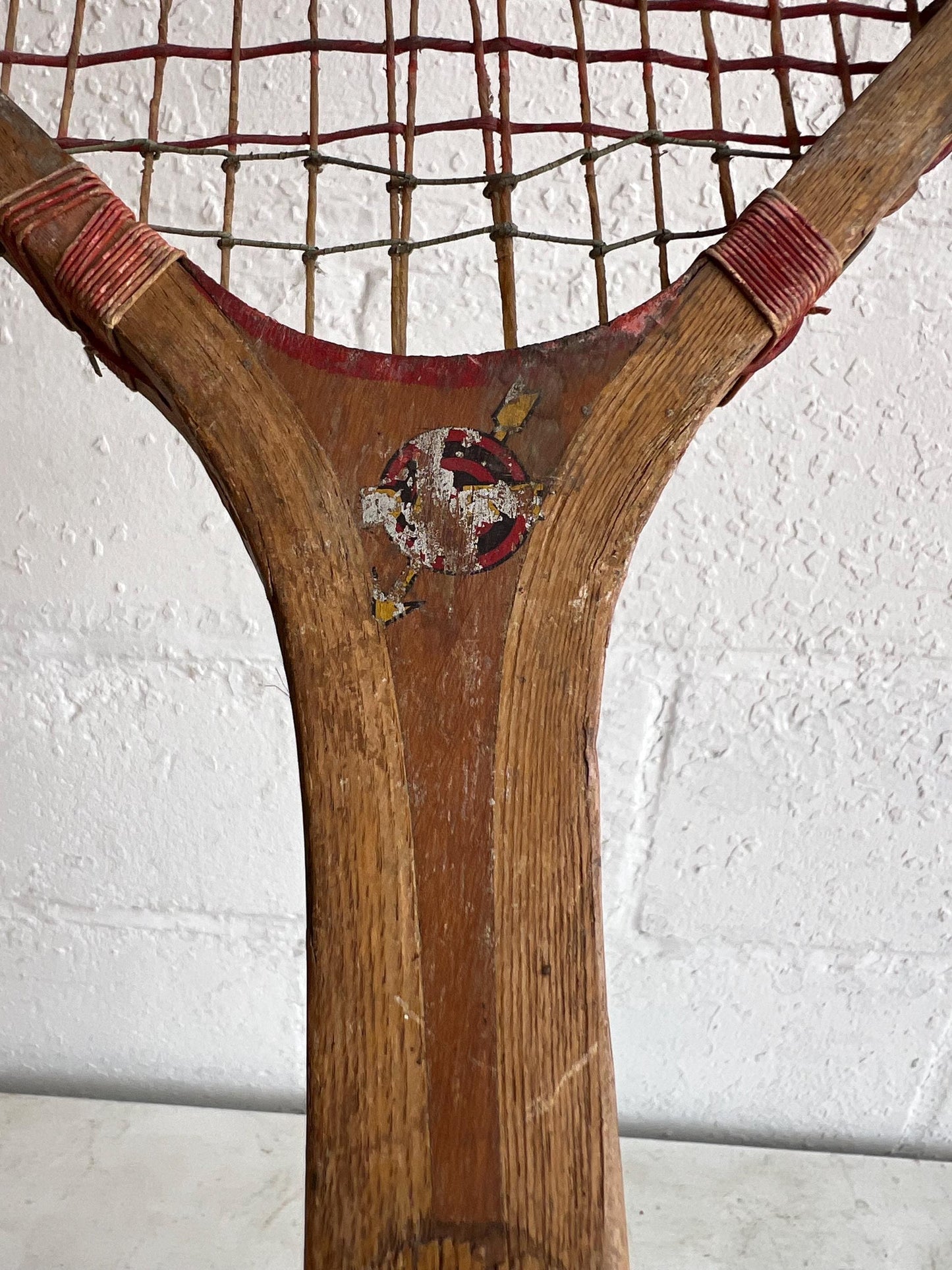 Vintage Tennis Racket - Single | Old Wooden Tennis Racket,  Man Cave Details, Boys Room Vintage