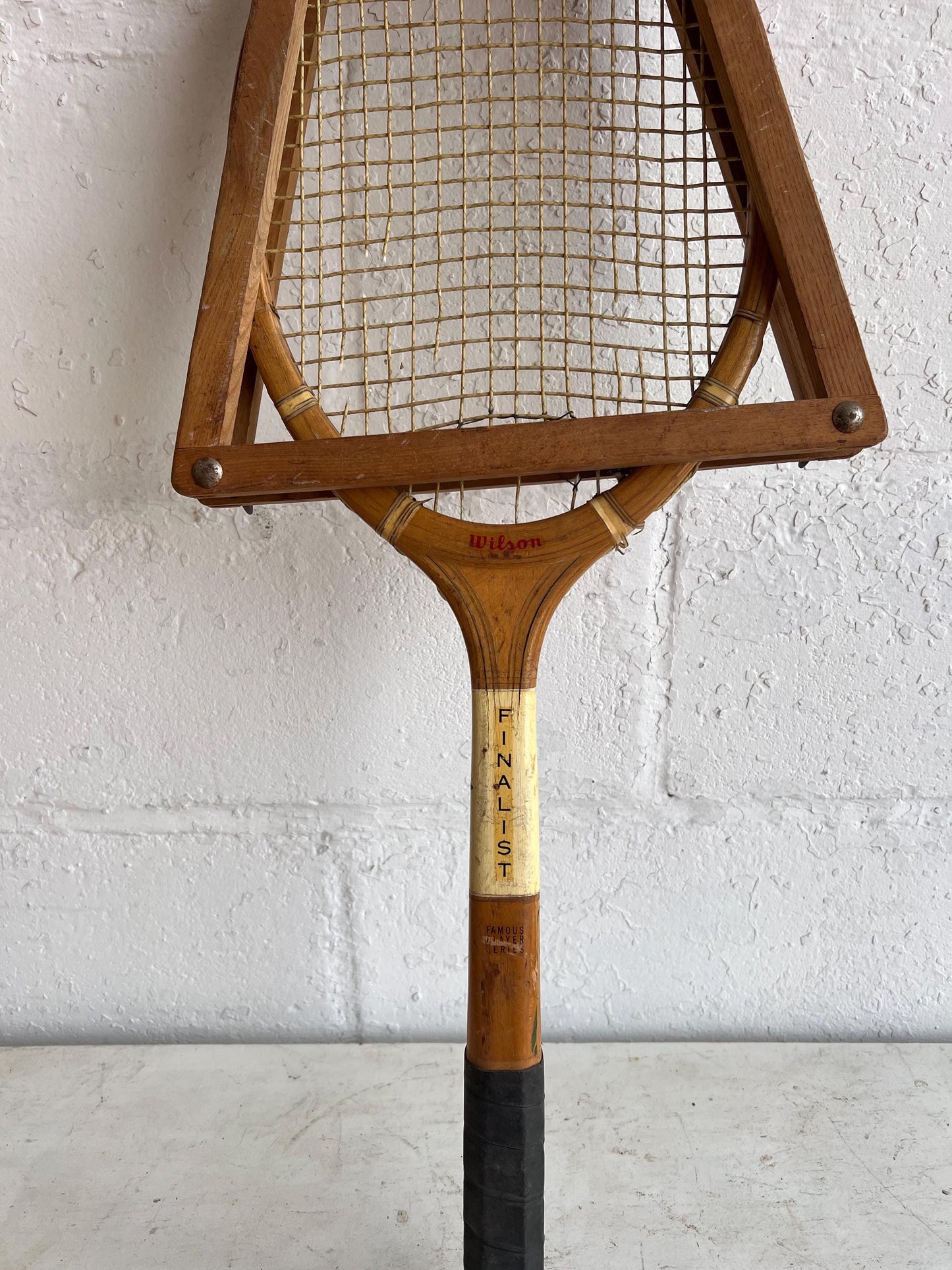 Vintage Tennis Racket - Single | Wilson Alice Marble Wooden Tennis Racket with Frame, Man Cave Details, Boys or Girls Room Vintage