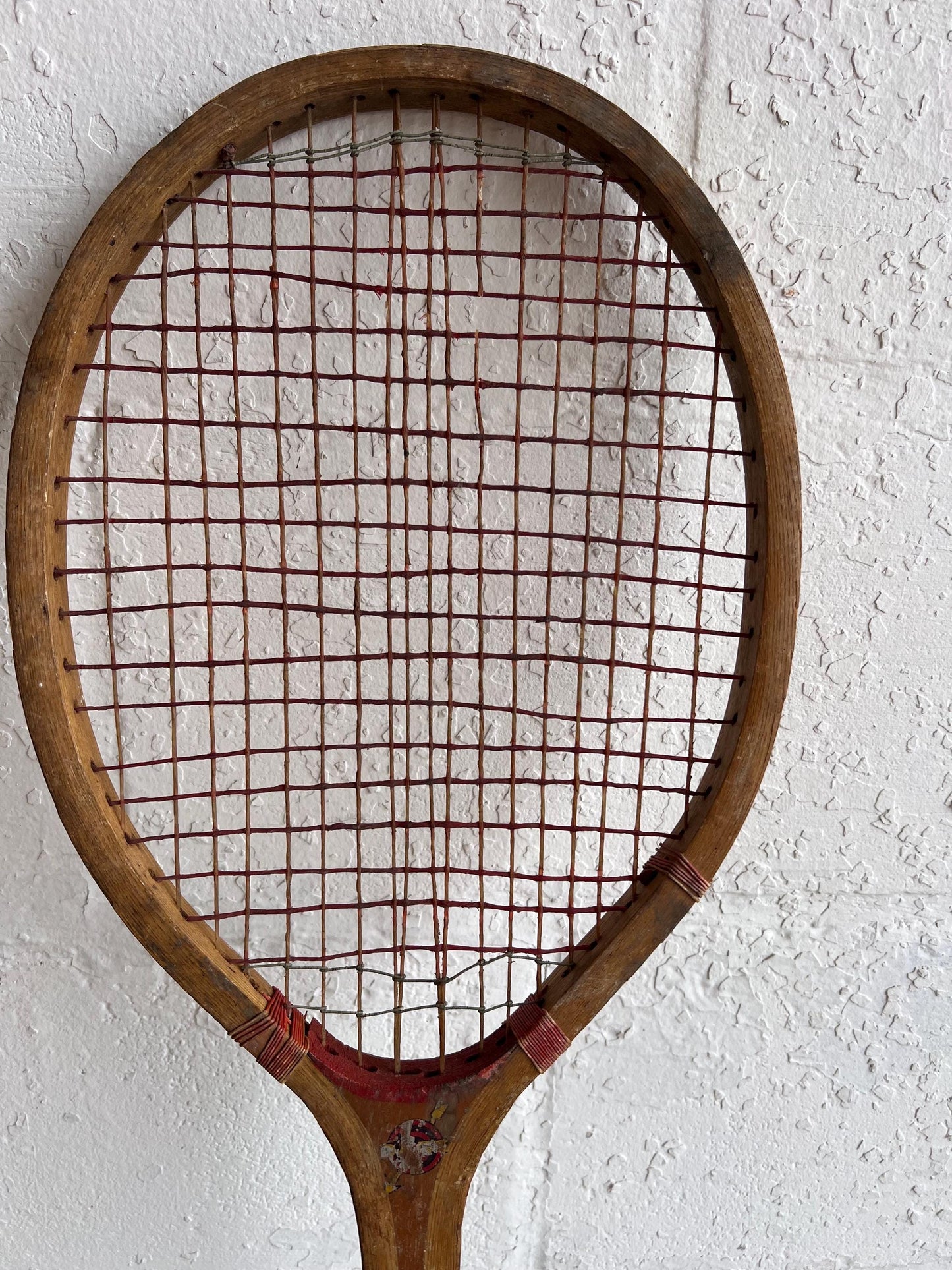 Vintage Tennis Racket - Single | Old Wooden Tennis Racket,  Man Cave Details, Boys Room Vintage