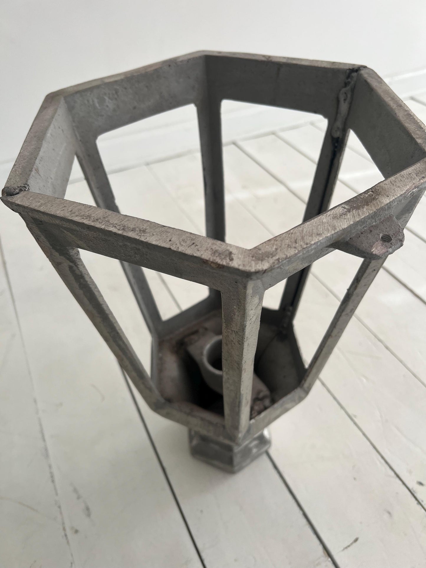 Old Salvage Light Post Lamp Header | Architectural Salvage, Street Salvage, Unique Old Home Decor, 19" Salvage, Industrial Home Decor