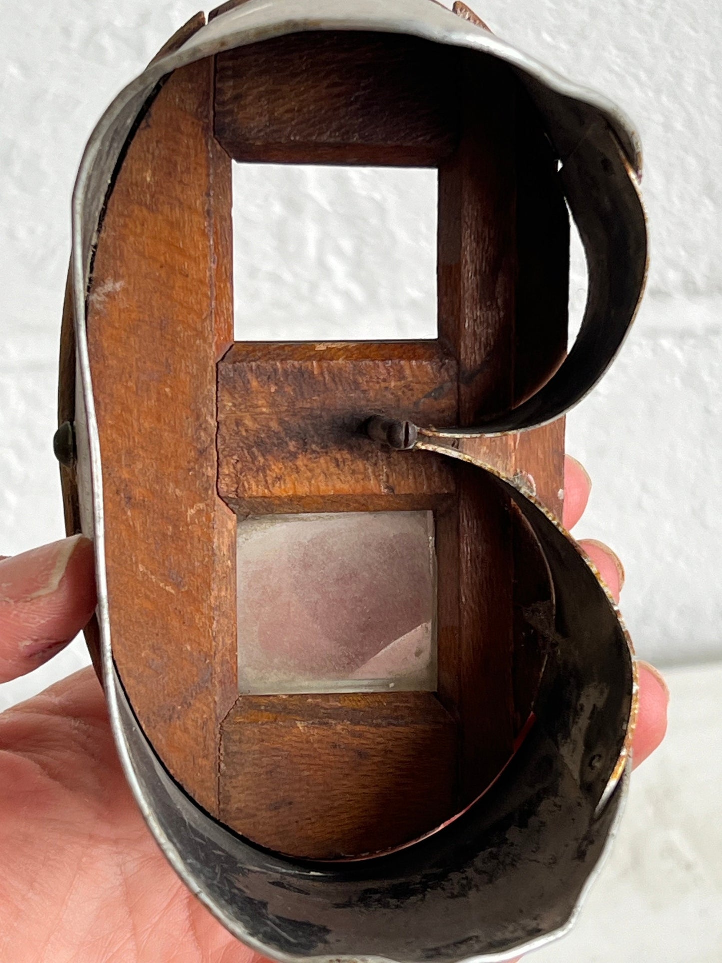 Vintage, Antique Wooden Stereoscope Viewer, Universal View Co, Triumph, Missing Picture Holder and One Lens