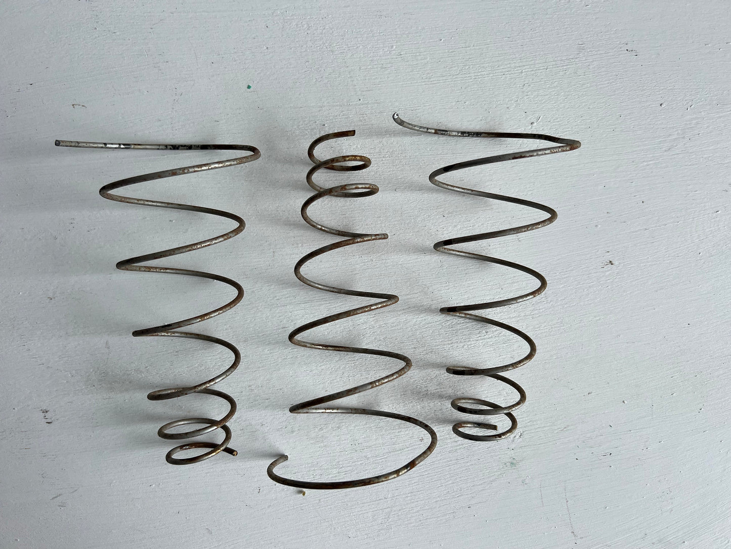 Vintage Industrial Bed Springs {Set of 3} | Vintage Metal Coil Springs | Industrial Project Piece 7" Tall