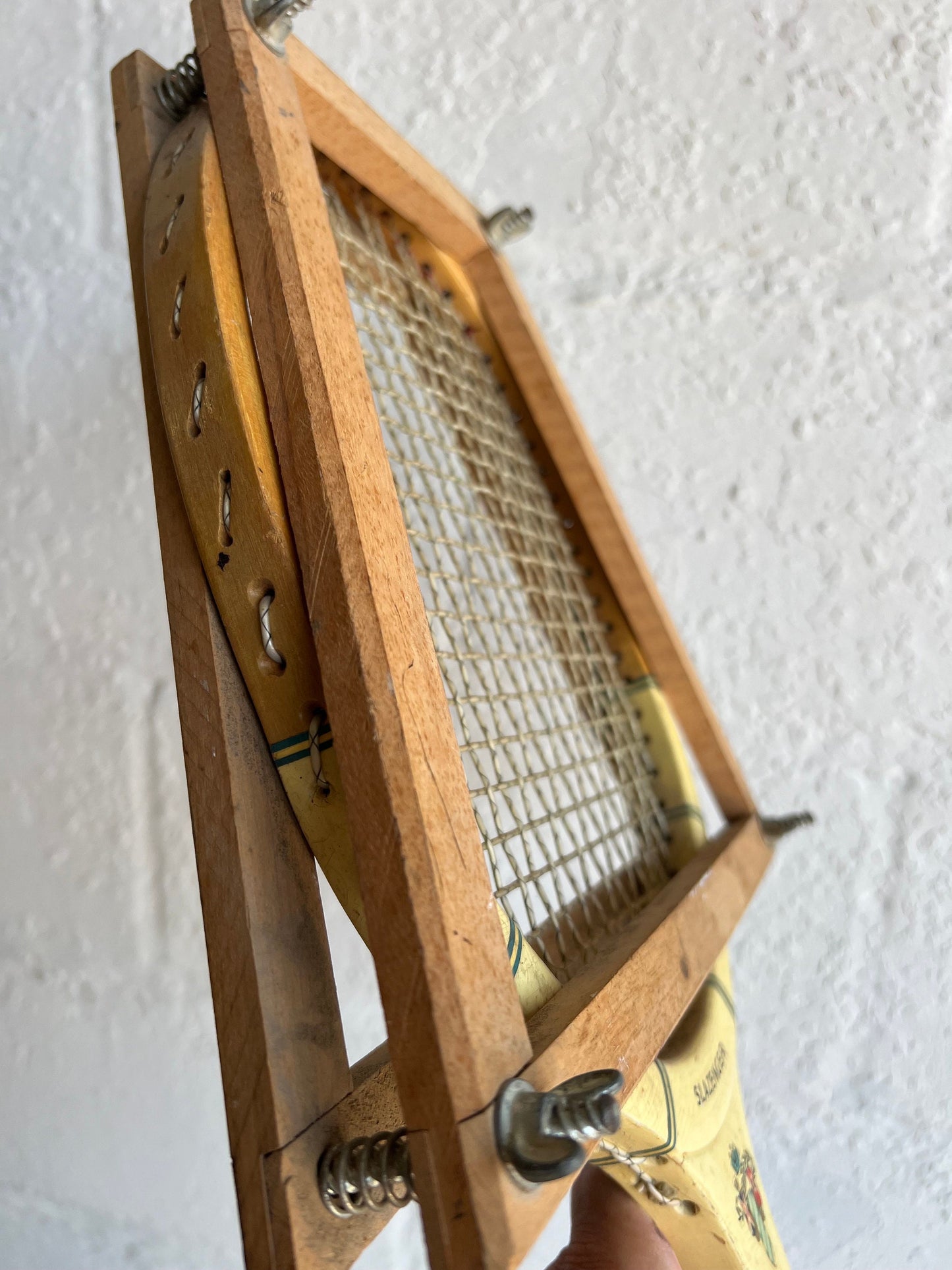 Vintage Tennis Racket - Single | Vintage Slazenger Tournament Tennis Racket with Frame, Man Cave Details, Boys Room Vintage