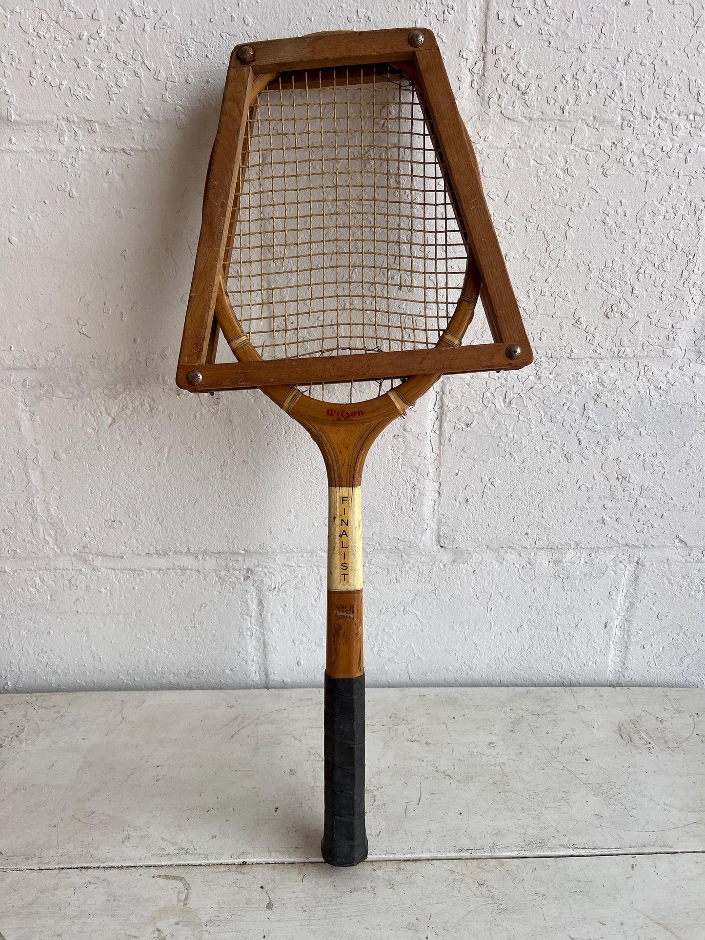 Vintage Tennis Racket - Single | Wilson Alice Marble Wooden Tennis Racket with Frame, Man Cave Details, Boys or Girls Room Vintage