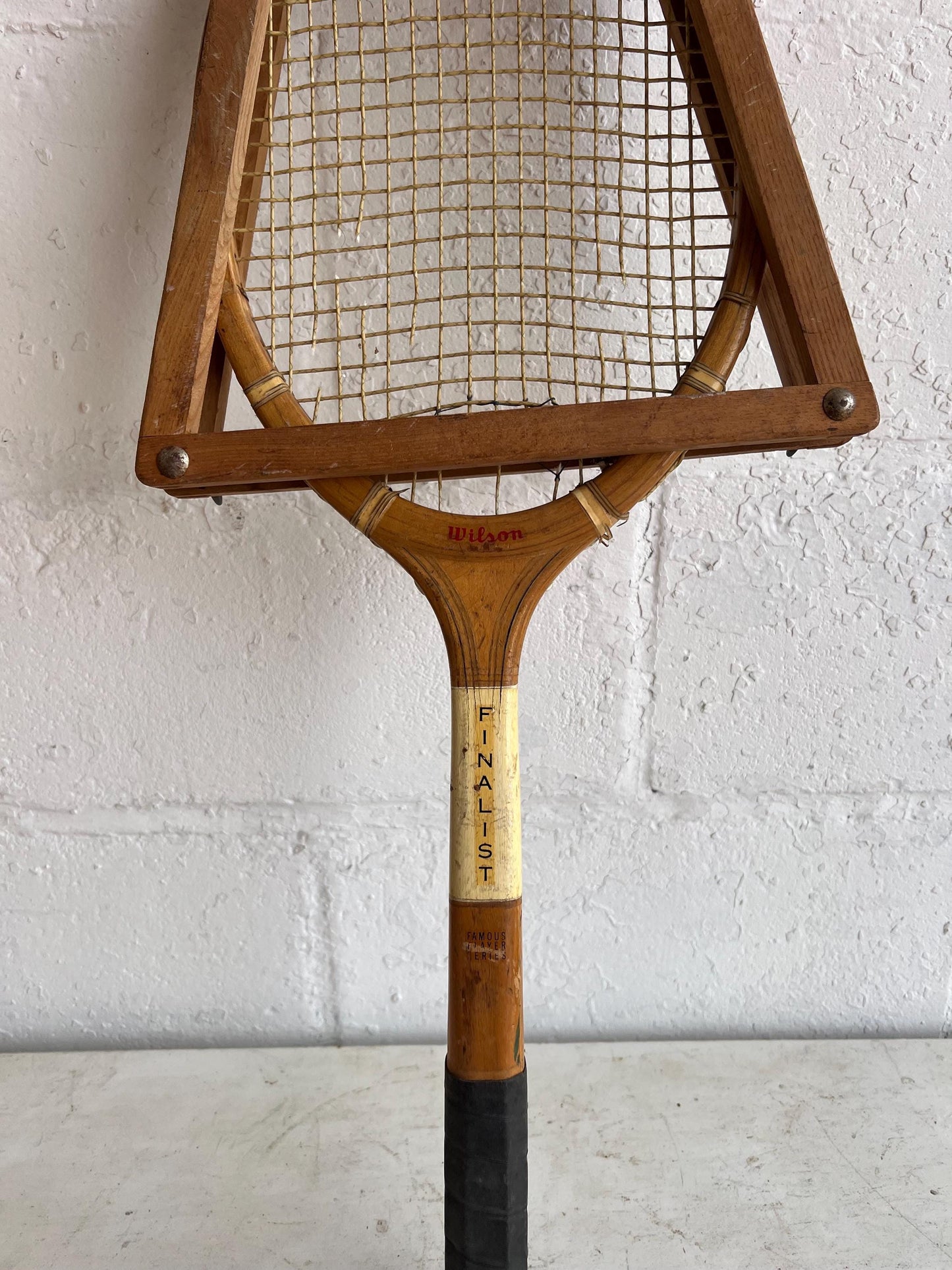 Vintage Tennis Racket - Single | Wilson Alice Marble Wooden Tennis Racket with Frame, Man Cave Details, Boys or Girls Room Vintage
