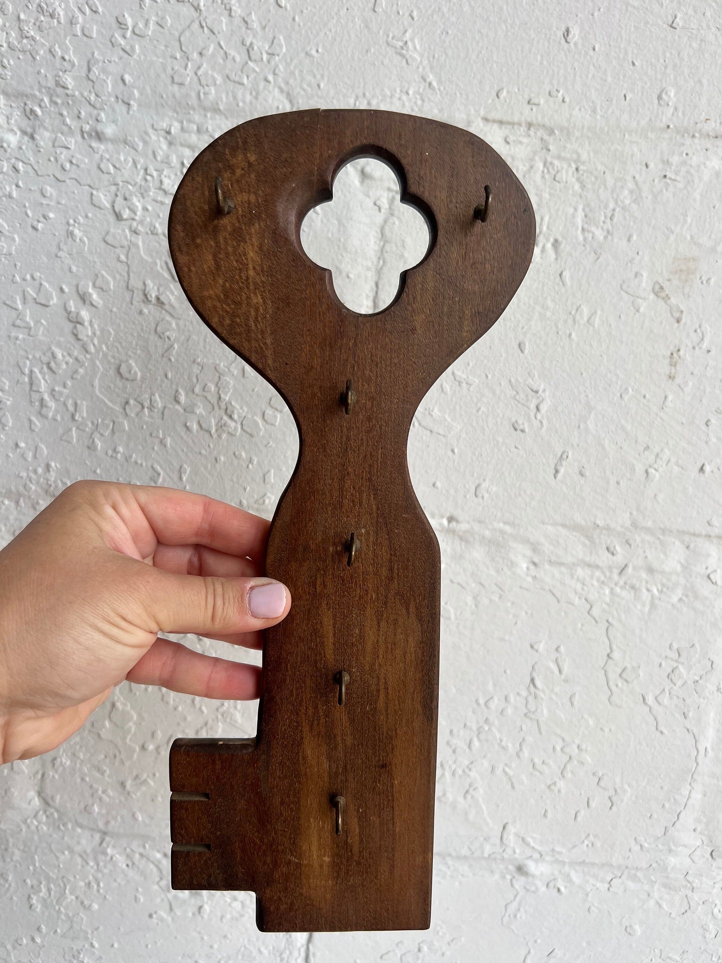 Vintage Wooden Key Holder: Made in Japan, 12 inch