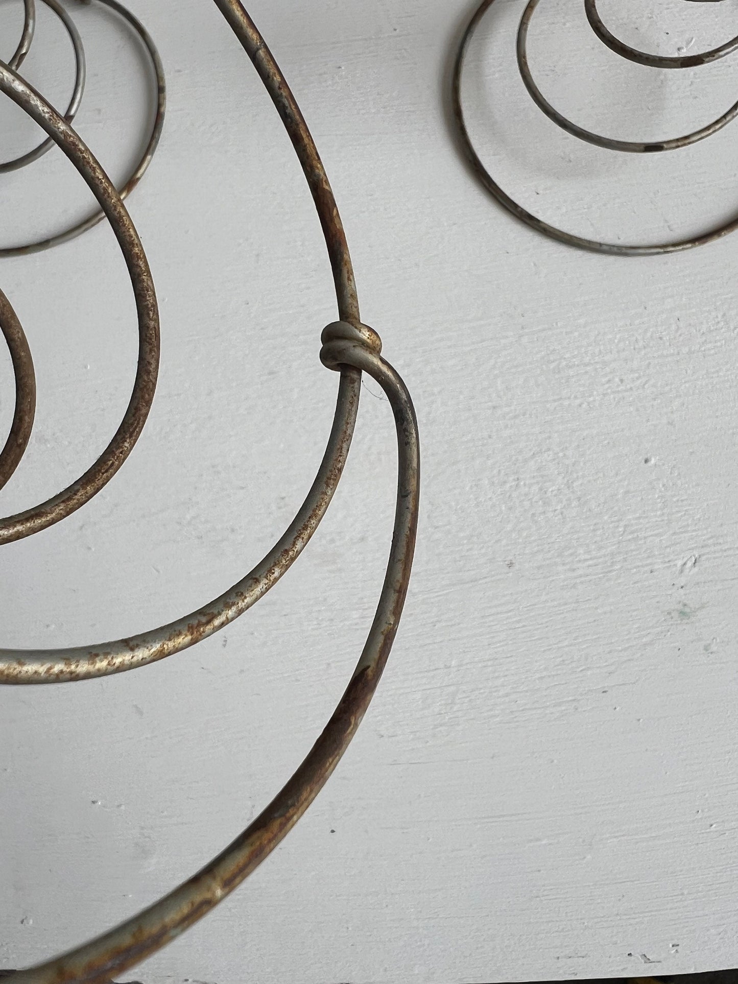 Vintage Industrial Bed Springs: Metal Coil Project Pieces (Set of 3)