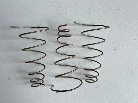 Vintage Industrial Bed Springs (Set of 3): Metal Coil Project Pieces