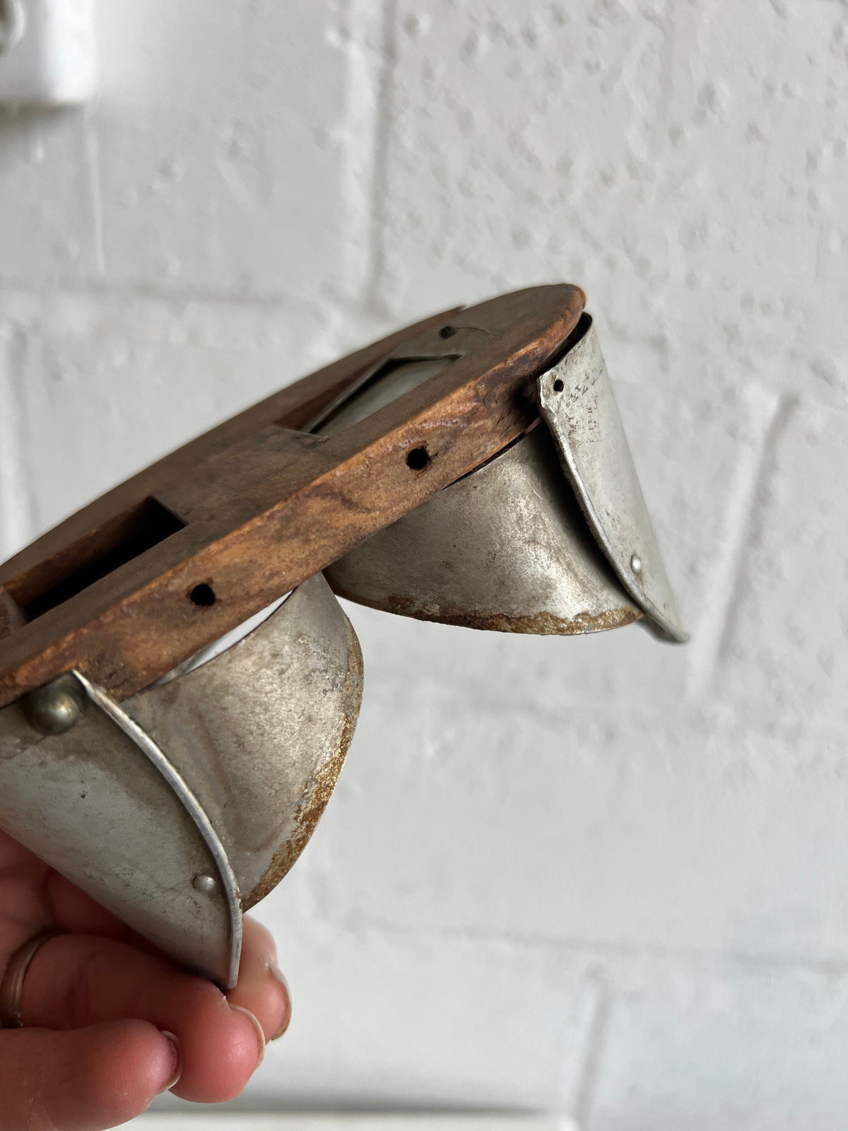 Antique Wooden Stereoscope Viewer: Universal View Co. Triumph (Parts)
