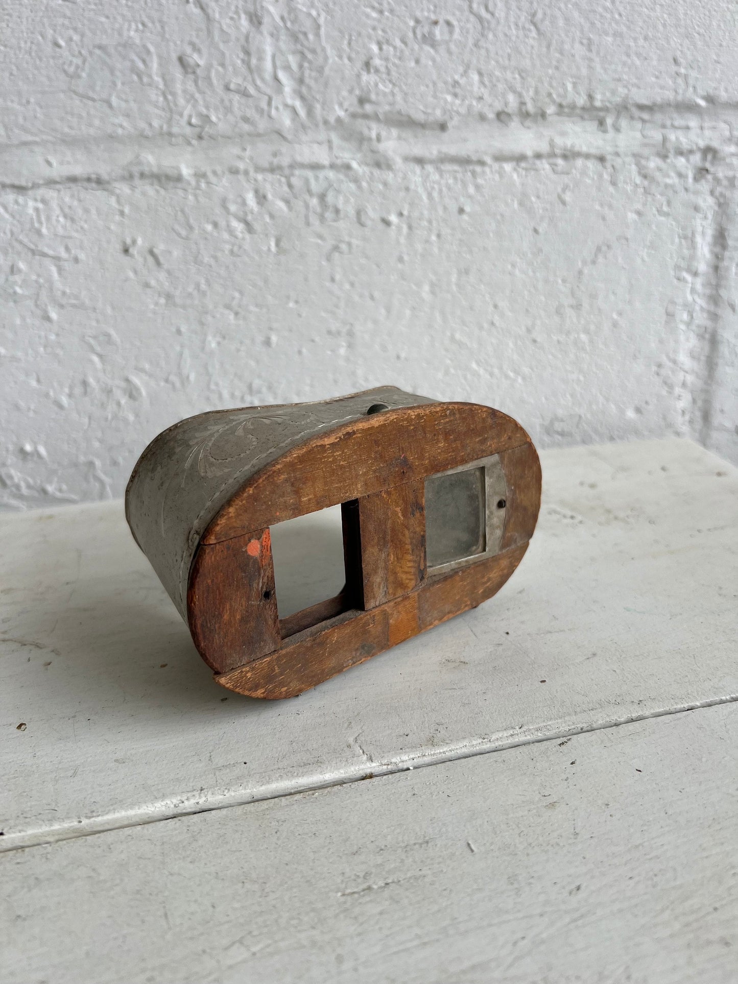 Antique Wooden Stereoscope Viewer: Universal View Co. Triumph (Parts)