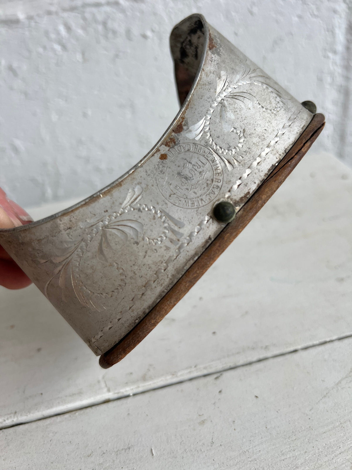 Antique Wooden Stereoscope Viewer: Universal View Co. Triumph (Parts)
