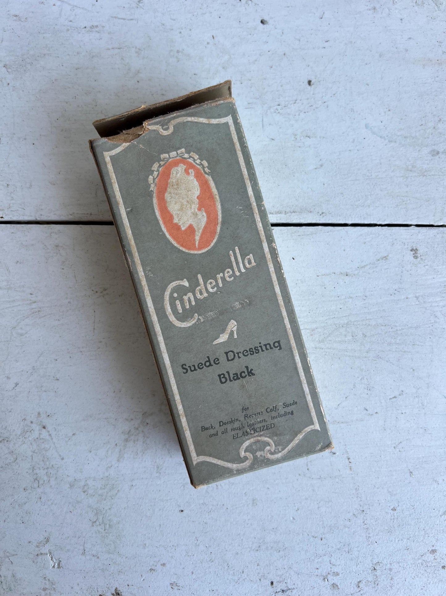 Vintage Cinderella Suede Dressing Bottle with Packaging