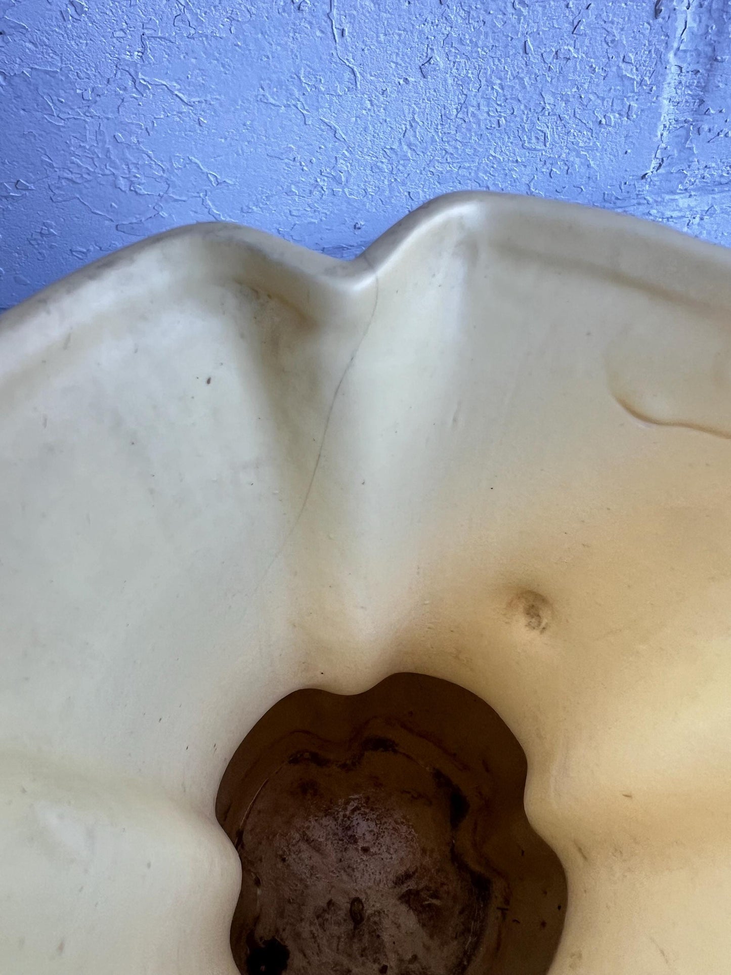 Vintage Yellow MCM Vase: Curvy Handle Design, 9" Tall