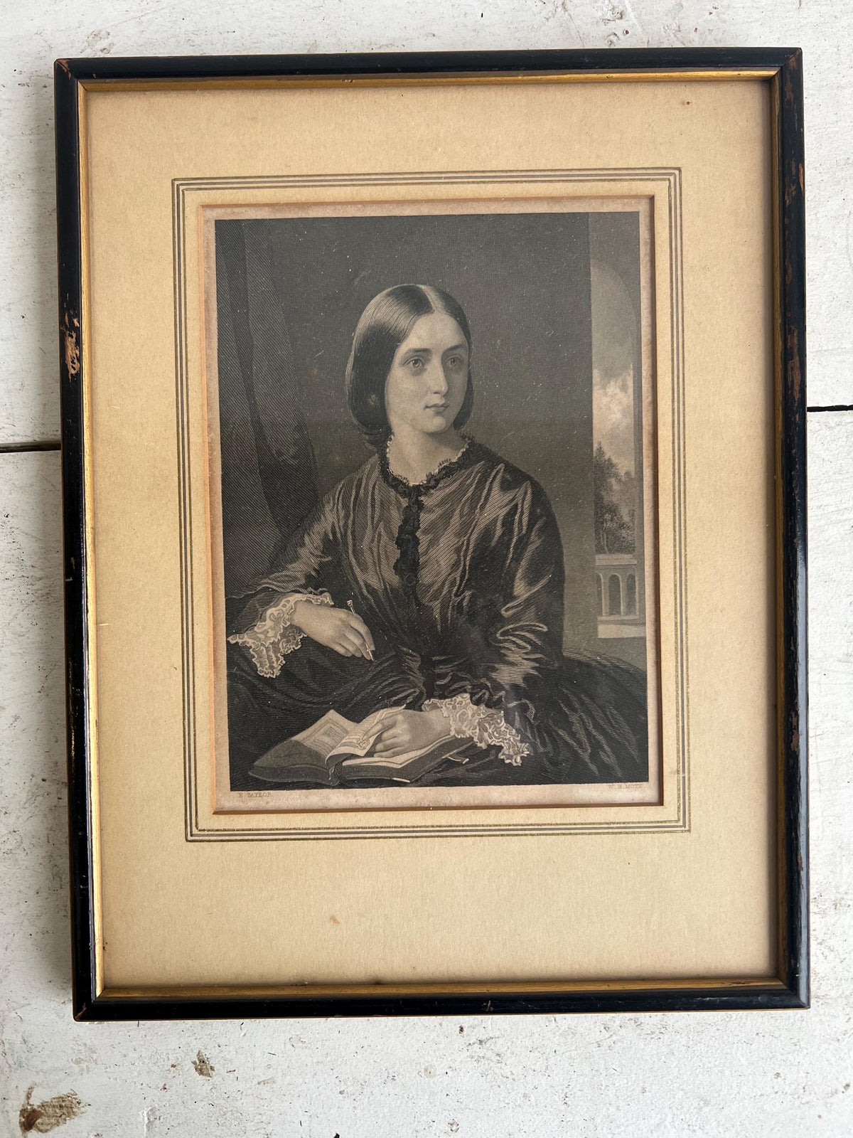 Antique Framed Portrait Prints: W.H. Mote, Set of 3