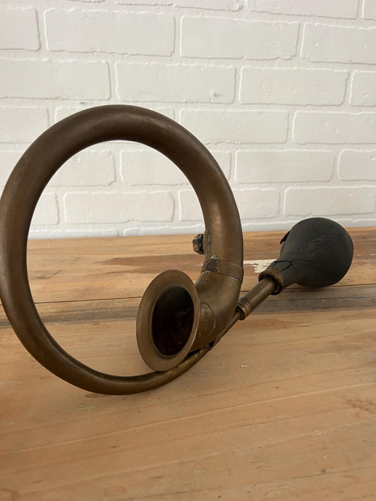 Antique Brass Bulb Car Horn: Champion, Made in Pakistan