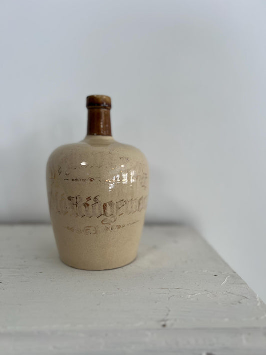 Vintage 8" Stoneware Jug | Vintage Crock Jug, Vintage Stoneware | Fall Kitchen, Vintage Kitchen, Vintage Neutral Decor