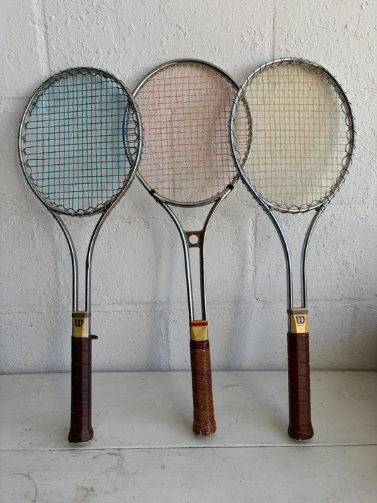 Set of 3 Vintage Tennis Rackets - Vintage Sports Decor, Instant Collection