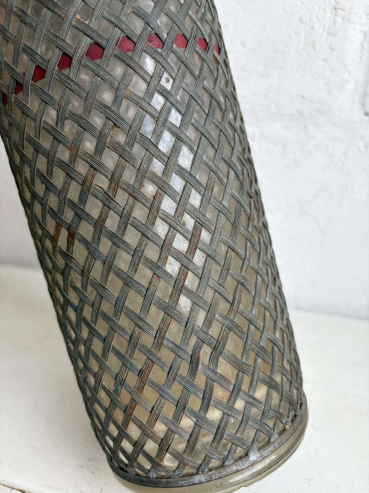 Antique Seltzer Bottle with Wire Mesh, Czech Sparklets Soda Siphon